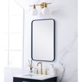 thumbnail image 3 of Elegant Lighting MR802030BL 20 x 30 in. Soft Corner Metal Rectangular Mirror, Blue, 3 of 4