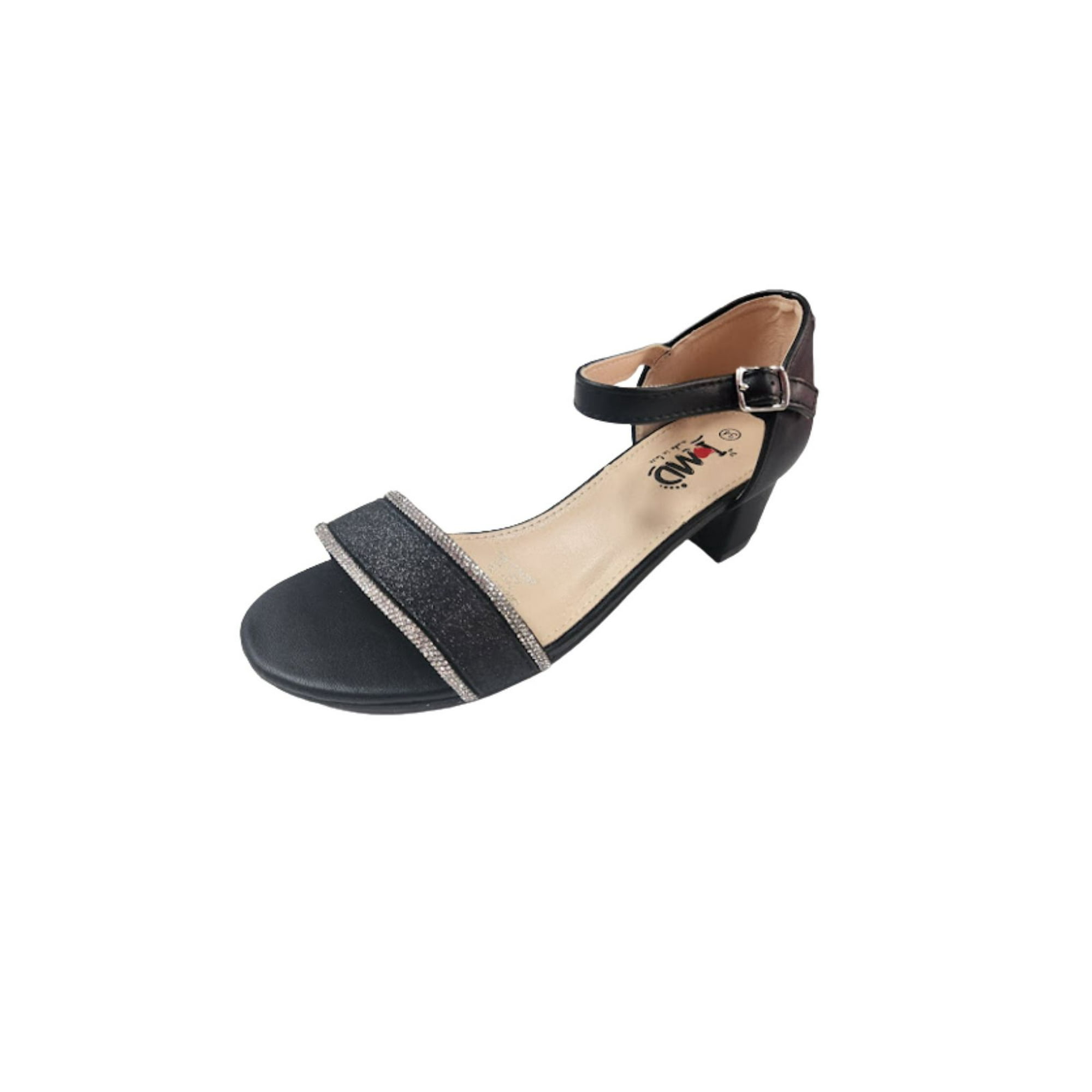 Sandalia Niña Con Taco Negro Talla 32