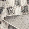 thumbnail image 5 of SAFAVIEH Seattle Dallas Geometric Shag Runner Rug, Ivory/Grey, 2'3" x 8', 5 of 7