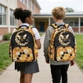 thumbnail image 5 of Whosucclay Honeycomb with Daisy Floral Print School Bookbag for Boys Girls, Adjustable Straps Schoolbag High School Middle School Kindergarten with Large Capacity, 5 of 8