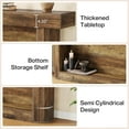 thumbnail image 6 of Tribesigns 63" Farmhouse Console Table, 2-Tier Wood Entryway Table with Storage, Narrow Sofa Table for Living Room, Hallway, Foyer, Rustic Brown, 6 of 7