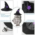 thumbnail image 2 of WILLED Halloween Pet Costumes, Cat Wizard Costume, Dog Witch Cloak & Hat, Purple Witch Cloak for Cats, Dogs, Kittens, Puppies, Rabbits, Perfect for Halloween, Parties, Cosplay, and Daily Wear, 2 of 11