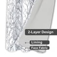 thumbnail image 4 of Cortinas DriftAway Rama de Árbol Doble Capa 91 cm Gris Blanco, 4 of 9