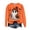 Orange, variant on Kakishop Women's Halloween Shirts Spooky Season Shirts Women Cute Halloween Ghost Tshirts Funny Long Sleeve Fall Gifts Shirt,Navy