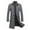 Gray Mens Trench Coats, variant on Mens Dress Coats for Winter,Business Casual Trench Coat,Big and Tall Overcoats Notch Collar Blazer Button Down Wool Long Outerwear