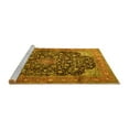 thumbnail image 2 of Ahgly Company Machine Washable Indoor Rectangle Medallion Yellow Traditional Area Rugs, 4' x 6', 2 of 4