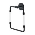 thumbnail image 2 of Swiss Madison Verre Acrylic Square Towel Ring In Matte Black, 2 of 5