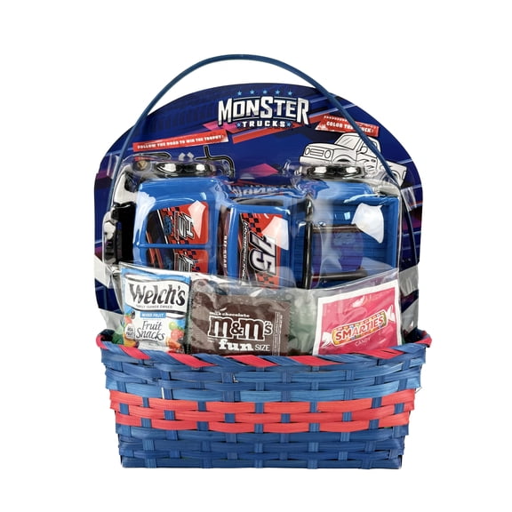 Large Blue Truck Prefilled Easter Basket, by Megatoys