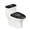 Space, variant on HELLHERO Colorful Flowers Toilet Top Cover Set Stretchy Fabric for Bathroom Dust-Proof Toilet Seat Covers