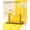 Yellow, variant on 2 Pack Plastic Expanding File Folder, Transparent envelopes with Snap Closure, Fit Letter/A4 Size for School/Office/Home/Hospital, No Dividers, Large Capacity(Blue)