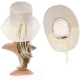 thumbnail image 3 of FL Packable Summer Sun Hat for Extra Large Big Head Women Flap Cover Cotton UPF 50 UV Protection, 3 of 5