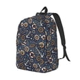 thumbnail image 2 of Daiia Nautical Vintage Canvas Backpack for Men and Women ,Hiking Backpack,Travel Laptop Bag for School,Large Capacity Backpack, 2 of 8