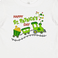 thumbnail image 4 of Inktastic Happy St. Patrick's Day Shamrock Train Boys or Girls Baby T-Shirt, 4 of 5