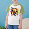 thumbnail image 3 of RXIRUCGD 2025 Vêtements d'Été pour Enfants Tout-Petits Garçons Filles Mode Mignon Col Rond Imprimé Manches Courtes Haut, 3 of 7