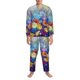 thumbnail image 3 of Balery Spring Flower Seasonal Pijama para Hombre de Dos Piezas con Manga Larga, Conjunto de Dormir y Descanso Suave con Bolsillos-Large, 3 of 7
