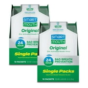 SmartMouth Original Activated Mouthwash - Adult Mouthwash for Fresh Breath - Oral Rinse for 24-Hour Bad Breath Relief with Twice Daily Use - Fresh Mint Flavor - 0.4 Fl Oz (20 Travel Packs)
