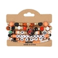 thumbnail image 1 of Pulsera de Halloween EZLIFE para mujer colgante de calabaza y araña apilable de múltiples capas, 1 of 7