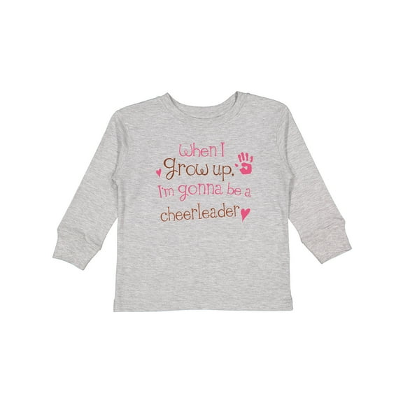 Inktastic Future Cheerleader Girls Cute Girls Long Sleeve Toddler T-Shirt