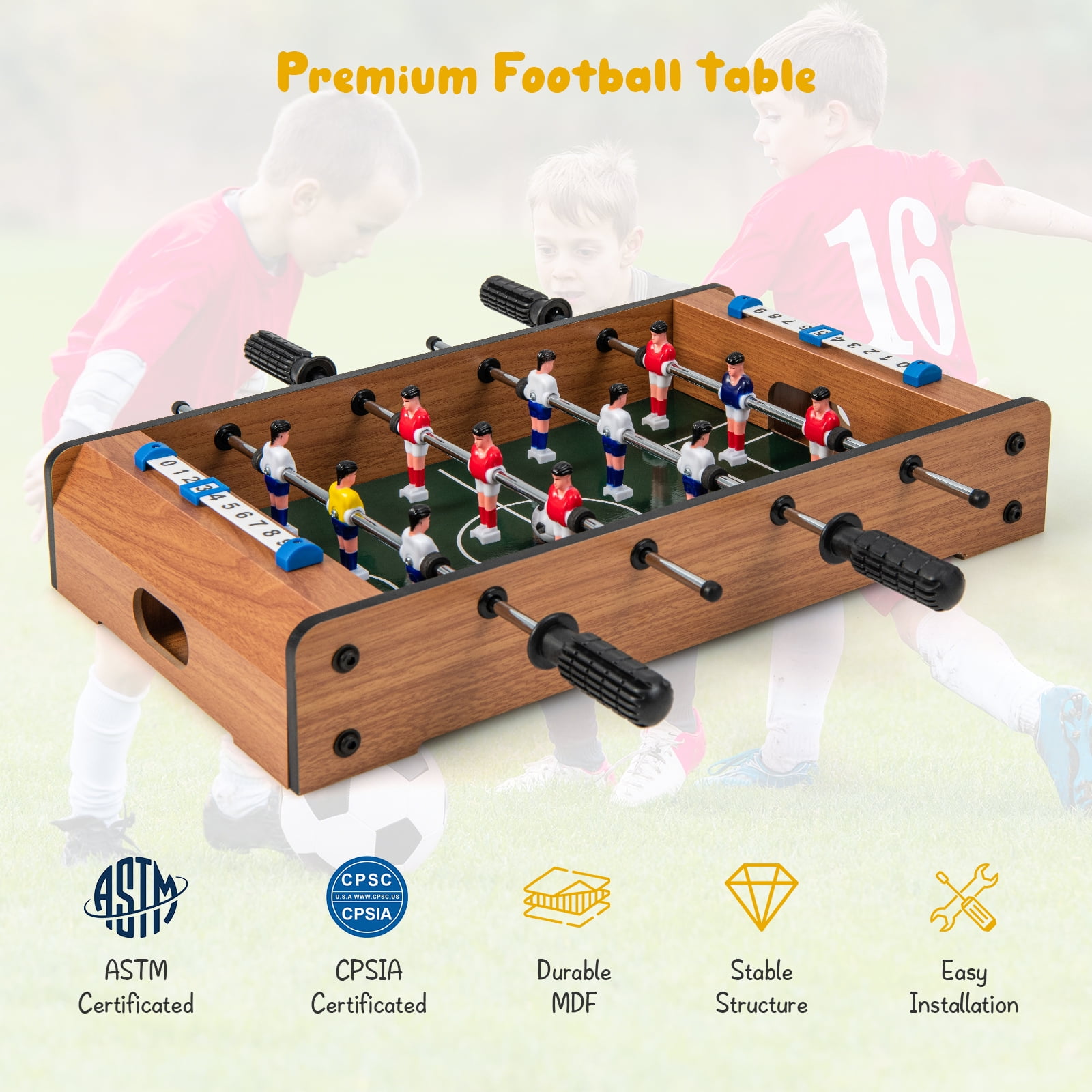 48cm Pro Skills Two Player Table Top Mini Football Soccer Game Toy