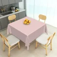 thumbnail image 5 of Tchckioa Pastel Pink Square Tablecloth,Waterproof Table Cloth for Kitchen,70x70 Inch, 5 of 6