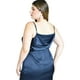 thumbnail image 4 of Vestido de escote drapeado Roman Fashion /Tallas Extras, 2005 (Azul marino) azul marino 36, 4 of 6