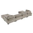 thumbnail image 6 of Lexicon Traverse Corduroy 6-Piece Modular Sectional with Ottomans in Taupe, 6 of 6