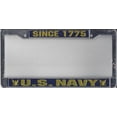 thumbnail image 2 of U.S. Navy Since 1775 Chrome License Plate Frame, 2 of 2