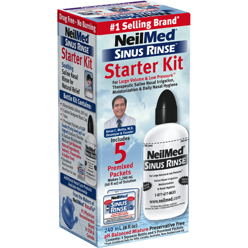 3 Pack Neilmed Sinus Rinse Starter Kit