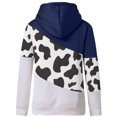 thumbnail image 5 of Puntoco Mujeres Vaca Impreso Pullover Sudaderas Con Capucha De Manga Larga Con Cordón Tops Sudadera Puntoco Puntoco-7150, 5 of 5