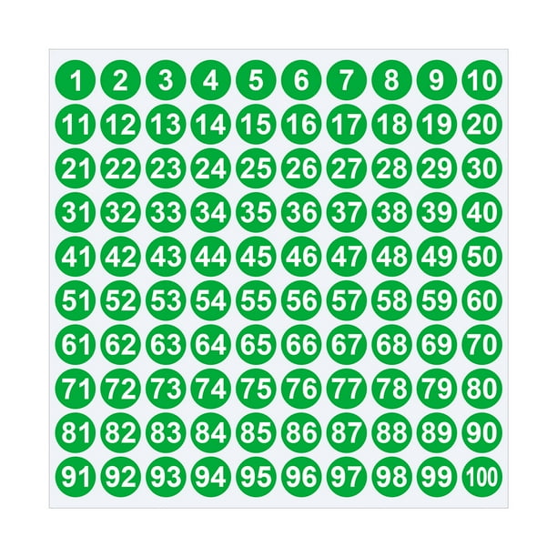 Pegatina de Combinación de Tamaño de 1 a 100 Pulgadas, Usada para la Decoración de Billetes