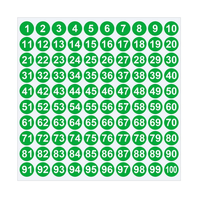 Dvruxg 1 Inch Number Stickers, Combination Decal Sheets, Self-Adhesive Label Pack for Mailbox & Scrapbook Decoration