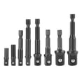 thumbnail image 1 of Adaptateur de Prise, 8 Pcs Adaptateur de Embout de Prise Extension Embouts de Forage Adaptateur de Pilote de Prise Élégant et Moderne, 1 of 8
