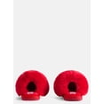 thumbnail image 3 of Wonder Nation Toddler, Little & Big Girls Faux Fur Puff Slippers, 3 of 6