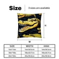 thumbnail image 5 of Crocodile Set of 2 Velvet Throw Pillow Covers with Unique Patterns in 16x16, 18x18, 20x20 Inches for Throw Pillow Inserts for Various Occasions, 5 of 6