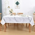 thumbnail image 2 of Fall Sunflower Vinyl Tablecloth Rectangle Plastic PVC Oilcloth Tablecloths Wipeable Table Cloth Cover for Foot Folding Tables Kitchen Dining Room Table Crafting x, 2 of 9