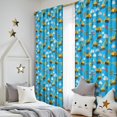 thumbnail image 5 of Blackout Kids Curtains,Excavator and Stop Sign Blue Children's Insulated Curtains Set Of 2,Bedroom Essentials,Toddler Room Decor 52"x84", 5 of 5