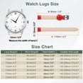 thumbnail image 2 of Uxcell Leather Watch Bands for Men and Women, 12mm Quick Release Watch Strap Replacement, Flat Thin Elegant Leather Watch Strap with Strap Tools, Red, 2 of 7