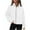03-White, variant on Half Zip Sweatshirt Women Half Zip Sweatshirt Women Cropped Oversized Fleece Pullover Zipped Thumb Hole Cute Sweatshirts with Pockets 07-Navy M