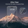 thumbnail image 5 of 3 Pack Screen Protector for iPhone 17 Pro [6.3 inch] + 3 Pack Camera Lens Protector with Installation Frame,Sensor Protection,Dynamic Island Compatible,Case Friendly Tempered Glass Film, 5 of 10