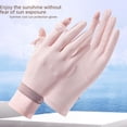 thumbnail image 2 of Guantes de montar de seda de hielo para mujer, guantes con pantalla táctil abatibles, guantes deportivos antidesgaste finos para primavera y verano, 2 of 6