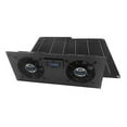 thumbnail image 2 of Coolerguys Dual Solar Powered 120x38mm Fan Cooling Kit with Thermostat for RV's, Small Chicken Coops, Greenhouses, Doghouses, Sheds, and Other Enclosures, 2 of 2