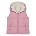thumbnail image 4 of Ghalytn Women's Hooded Puffer Vest, Fleece Lined Sleeveless Zip-Up Jacket with Pockets, 4 of 6