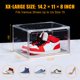 thumbnail image 2 of Paquete de 12 cajas de zapatos transparentes apilables de plástico organizador de almacenamiento con puerta magnética fundas laterales abiertas, 2 of 6