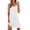 White, variant on Ekouaer Cotton Nightgowns for Women Sleeveless Night Gown Tank Sleep Shirts Pleated Night Shirts V Neck Chemise