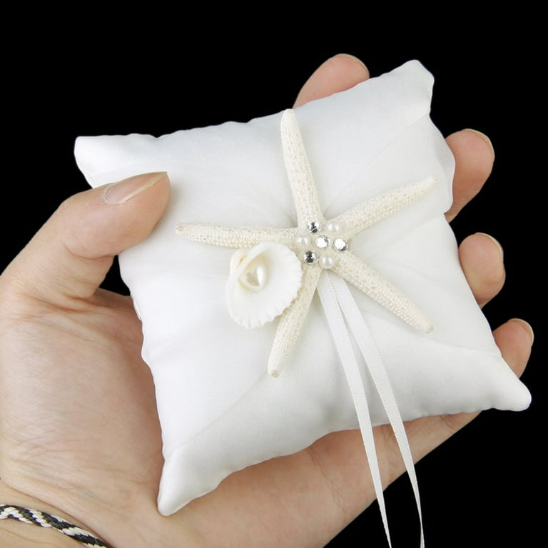 Yongwei ring bearer pillow 10*10cm Beach Wedding Ring Bearer