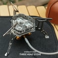 thumbnail image 2 of TOMSHOO Réchaud à Gaz de Camping Pliable 5800W 3 Brûleurs Allumage Piézo Léger Coupe-Vent Réchaud de Randonnée Réchaud de Cuisson Extérieur pour Camping Randonnée Pique-Niques, 2 of 8