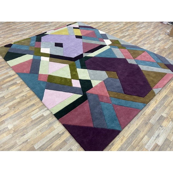 Hand Tufted Rug Made of 100% Wool Area Rug for Handmade Carpet for Home, Living Room, Bedroom, Home Décor- Gift Rug