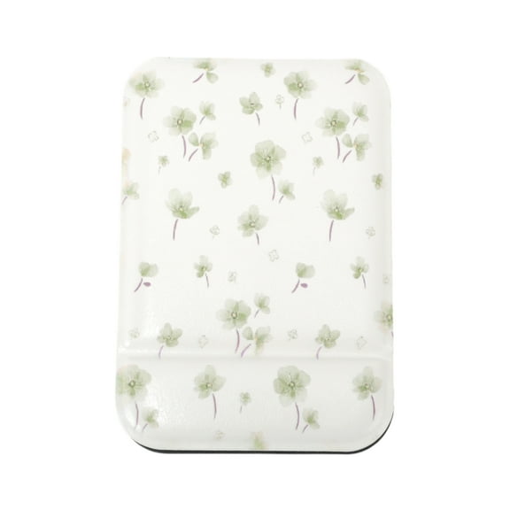 Unique Bargains 1 Pc Women Durable Small Makeup Mirror for Travel Green Glass