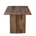 thumbnail image 6 of Benjara Dice 71" Dining Table- Rectangular Top- Dual Base- Brown Sheesham Wood, 6 of 6