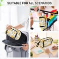 thumbnail image 7 of Fish Mouth Pencil Bag 9.45*3.74*5.9 Inches Pencil Bag Pencil Case Pencil Box Makeup Bag Suitable for Office and Study Cute Yellow Flowers Seamless, 7 of 7